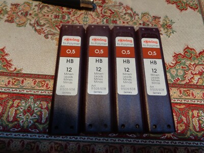 rotring 600 Bleistiftminen   0,5 mm HB 4 x12  und anderen Druckbleistiften 0,5