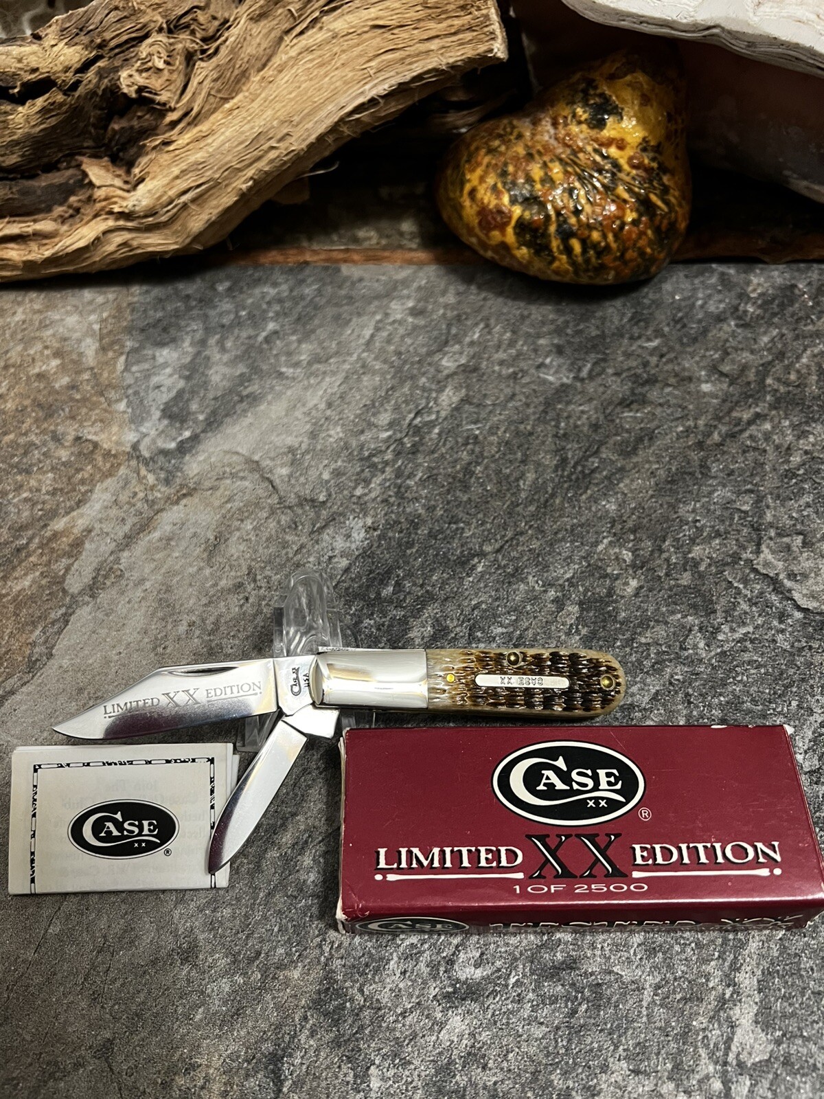 XX Barlow Limited Edition Rogers Butternut Bone Knife - Mint Condition