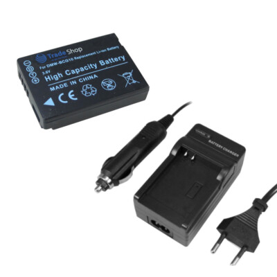 Set: Akku 1200mAh + Ladegerät ersetzt BP-DC7, DMW-BCG10PP / Digitalkamera