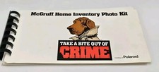 Vintage Crime Dog McGruff Home Inventory Photo Kit Courtesy Of Polaroid