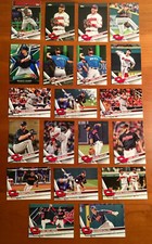 Cleveland Indians MLB Baseball Team with Base, Inserts, Refractors — 90 Card Lot