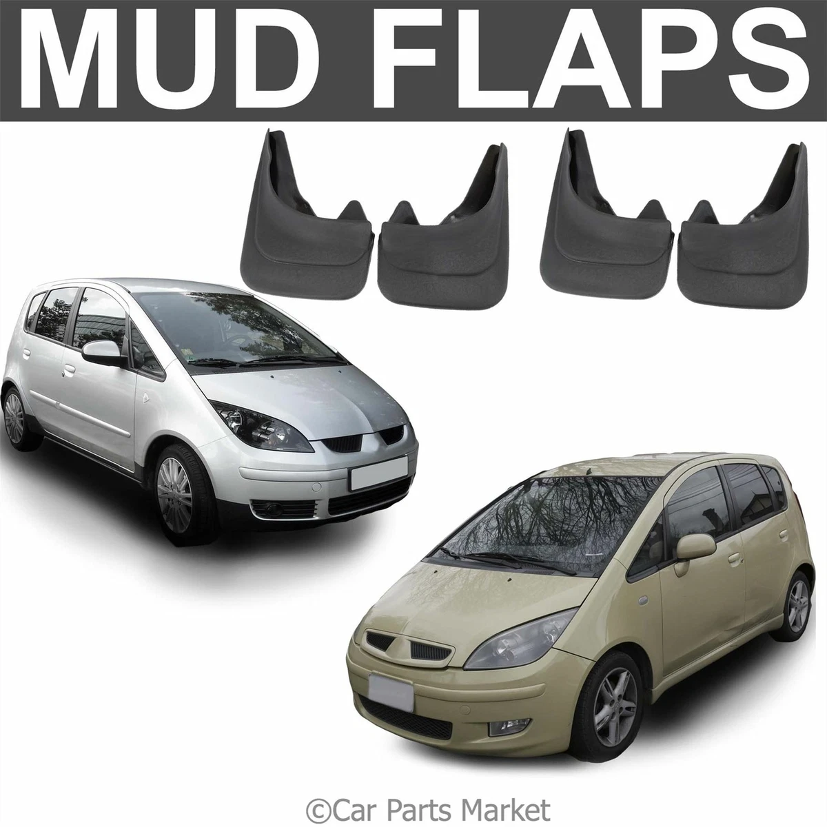 Mud Flaps Splash guard for Mitsubishi Colt mudguard set of 4x