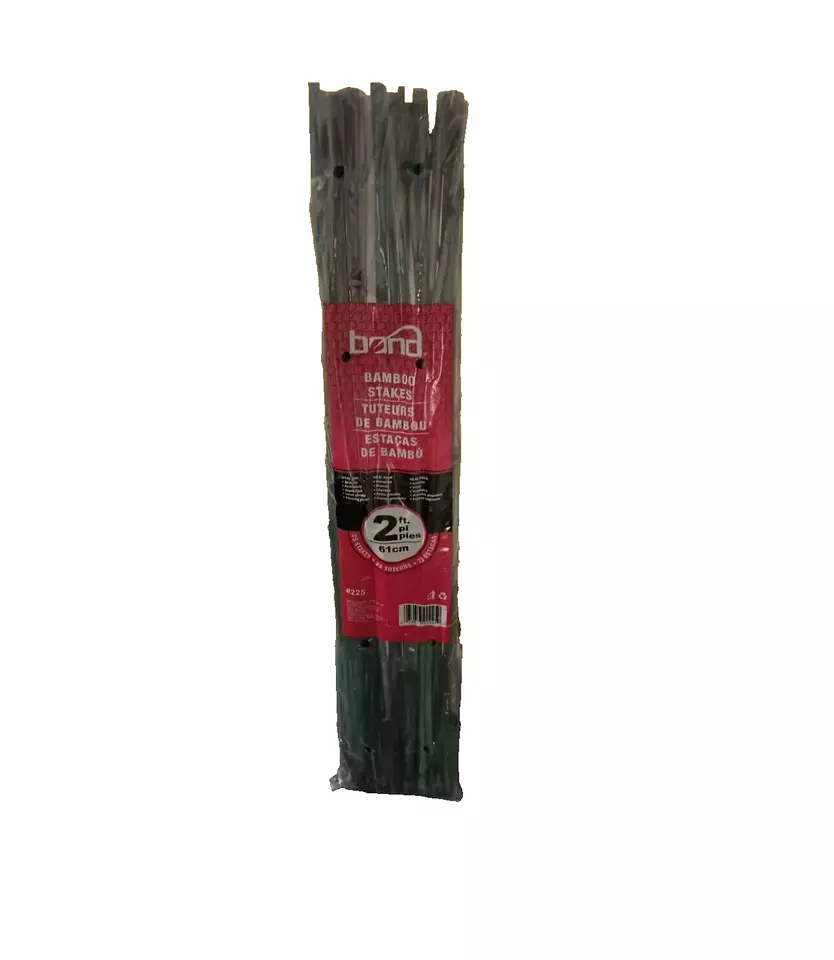 Bond 2 FOOT- Green Coated Bamboo Sturdy/ Strong Garden Stakes #225- Pack of 125 - Image 4 of 4