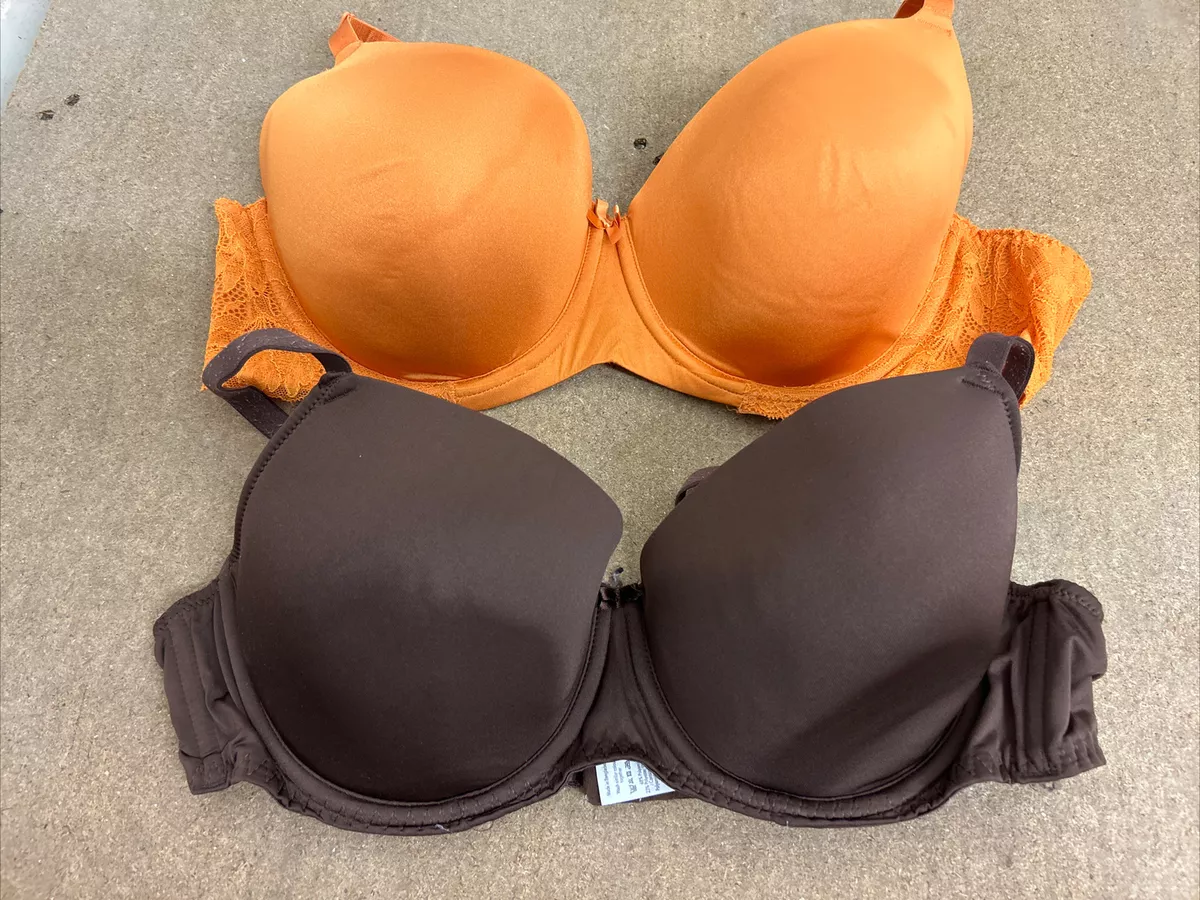 Ladies Bundle Of Under Wired Bras Size 40D Asda By George Orange