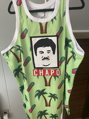 HEADGEAR CLASSICS EL CHAPO NWT SZ 6XL Embroidered Jersey RUNS SMALL RETAIL $110