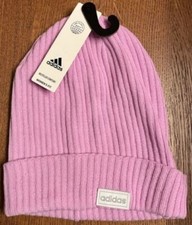 Adidas 4" cuff fold beanie onyx - pink - one size - new with tags