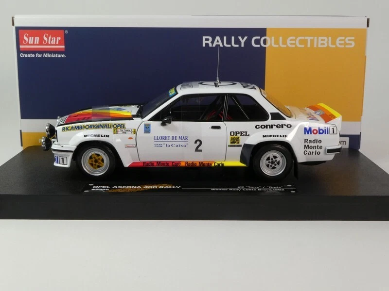 Sunstar Opel Ascona 400 #2 Fassina winner Rally Costa Brava 1982 1/18 5388 - Immagine 2 di 4