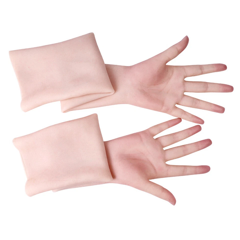Realistic Bloodshot Silicone Female Gloves Hand Gloves Veins Skin Crossdresser - Bild 2 von 4