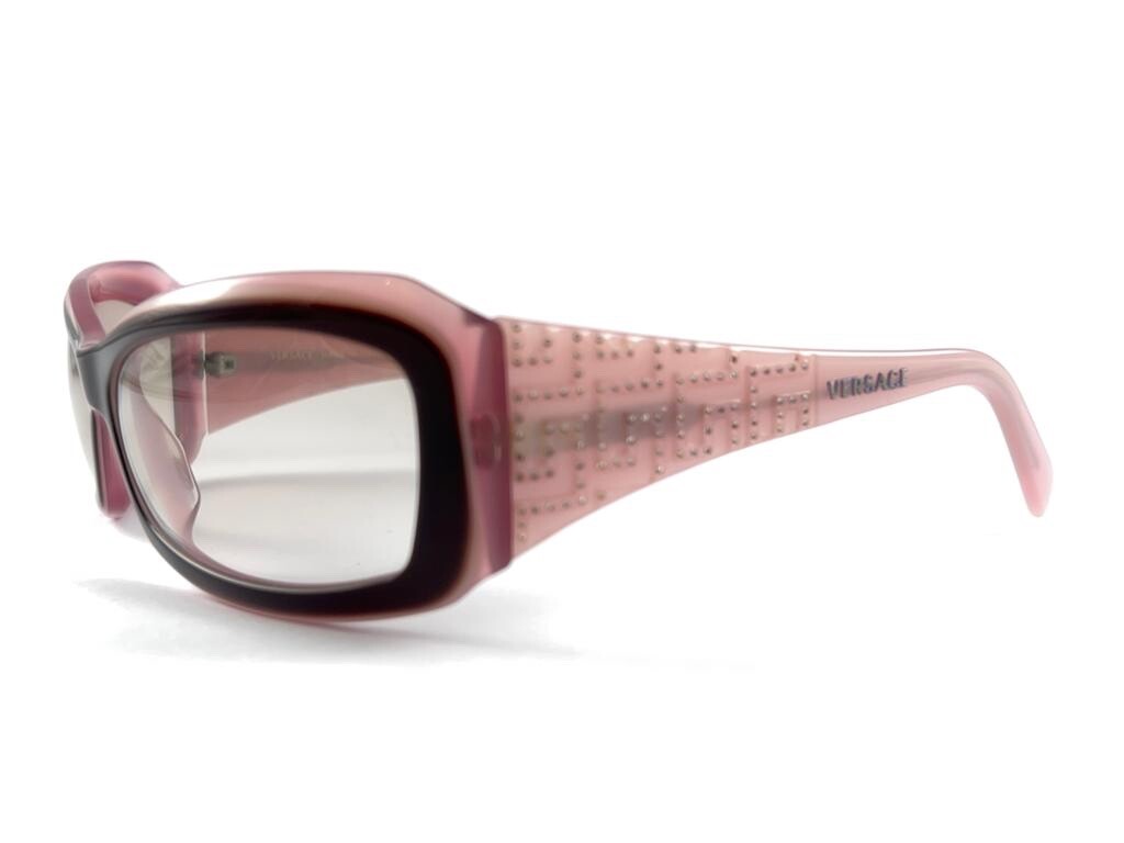 NEW VINTAGE GIANNI VERSACE M 4068 3 TONE PURPLE FRAME 2000'S ITALY