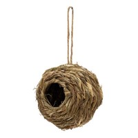 Vogelnest Mini Vogelhaus Stroh VogelhäUschen Deko Nistkasten VogelhüTte (ZR1)