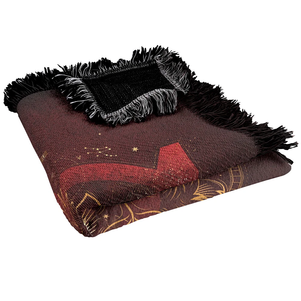 Harry Potter Blanket, 50"x60" Celestial Gryffindor Woven Blend Throw