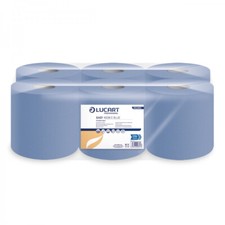 Image of Blue Centrefeed Roll 2 Ply 120 m x 175 mm - Pack of 6