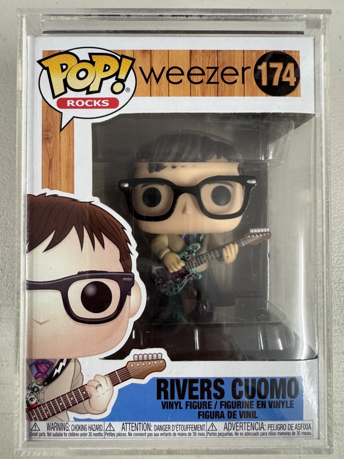 Rivers Cuomo 174 ~ Weezer ~ Funko Pop Vinyl ~ Rocks/Music + Hard Stack Protector