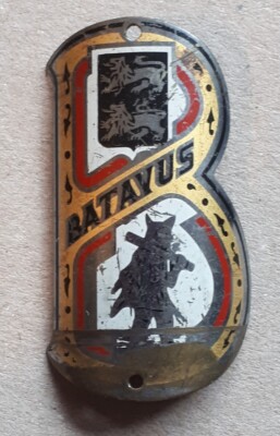 Steuerkopfschild Batavus Fahrrad Emblem Holland Niederlande 1960er Jahre