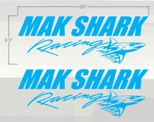 set of two 26" Mac Shark decals for madbow