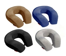BookishBunny Memory Foam Large U Shape Travel Neck Pillow Airplane Car Cushion
