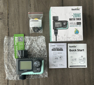RainPoint 1-Zone Digital Programmable Water Timer Model ITV105