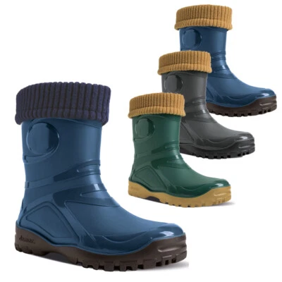DEMAR Gummistiefel Regenstiefel gefüttert mit WOLLE Stiefelsocken YOUNG FUR-2