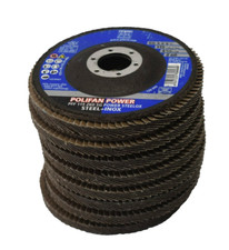 Lot of 8 Pferd Polifan Power Zirconia Corundum INOX Grinding Pad 4-1/2" Dia