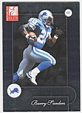 2001 DONRUSS ELITE #30 BARRY SANDERS Detroit Lions Football Card