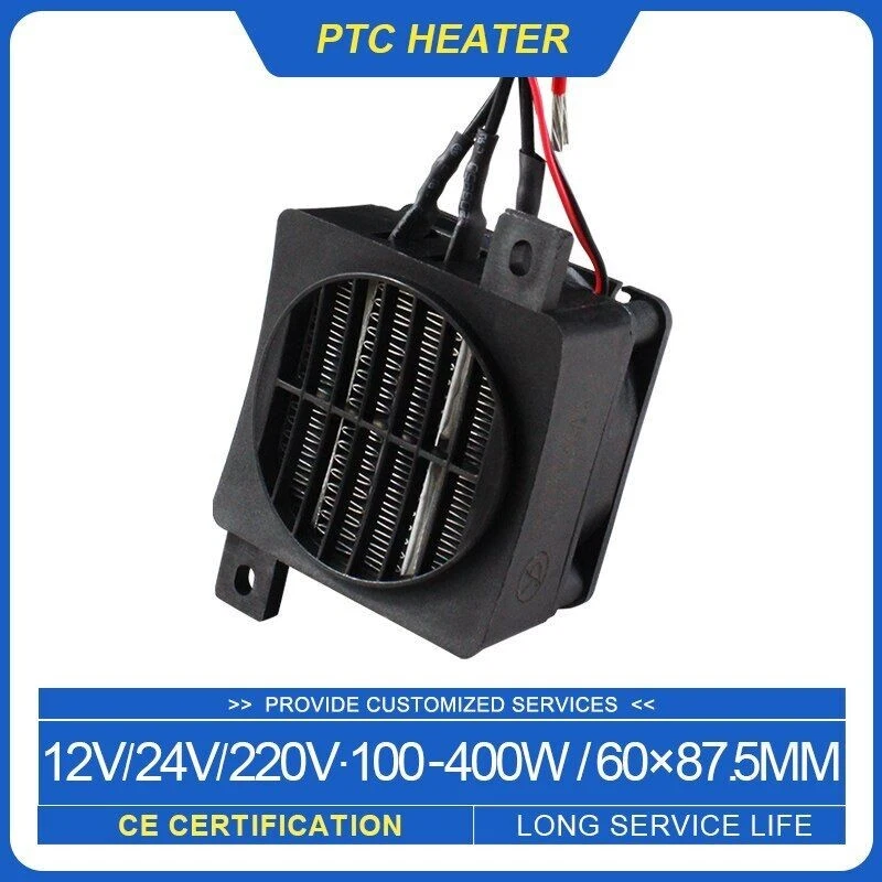 300W Electric PTC Ceramic Heaters Fan Mini Portable Handy Warmer Heating DC  24V | eBay