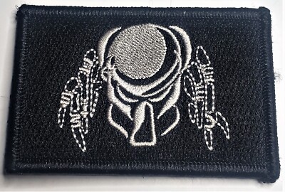 Predator Queen Black White Tactical Embroidered Patch | eBay