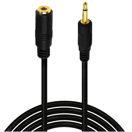 3.5mm 1/8" TS Monaural Mini Mono Male to Female Audio Cable 1.8m - Picture 3 of 4