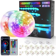 LED Stripe RGB 12m Leiste Streifen Bluetooth Strip Band Leuchte Lichterkette