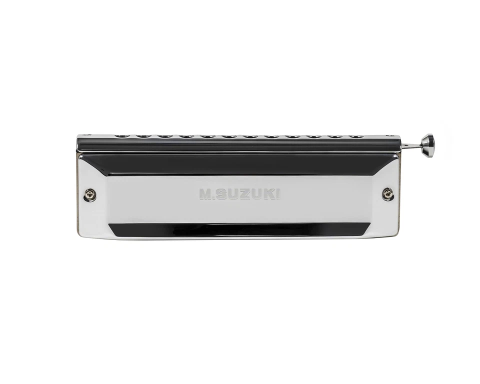SUZUKI SCX-48 chromatic harmonica Standard Model 12 Hole 48 Sound silver - Image 4 of 4