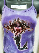 Metamorphosis Mermaid Hand Dyed Purplish Blue Spaghetti Strap Shirt UNWORN