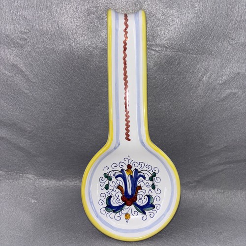 Deruta Arte D’Italia Imports Hand Painted Spoon Rest Made in Italy EUC