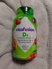 Vitafusion Vitamin D3 Gummy Vitamins 150 Ct Berry  Peach EXP 02/27