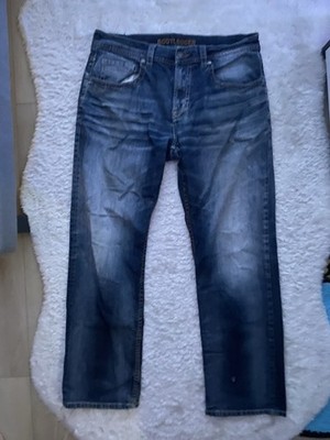 Bootlegger Loose Fit Jeans Men s 34x32 Dark Wash Casual Streetwear Excellent