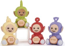 NEW OFFICIAL 10" SUPER SOFT SQUASHY PLUSH TELETUBBIES TUBBY TOAST DIPSY LAA LAA