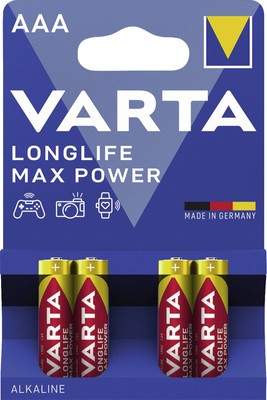Varta Batterien 4703 LONGLIFE Max Power Micro AAA 4-er pack 1,5 Volt