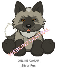 Webkinz Classic Silver Fox Code Only messaged