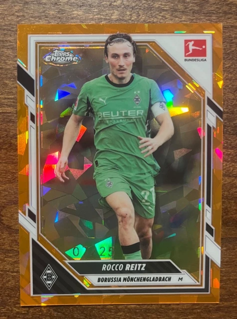 Rocco Reitz 2025-26 Topps Chrome Bundesliga Sapphire #75 Orange /25