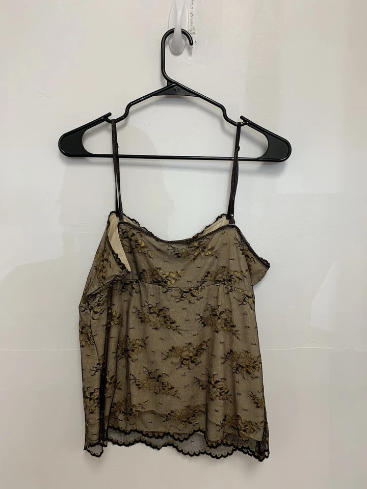 Vintage New York & Company Lace Slip Tank Top Sz XL Dark Floral Whimsigoth - Image 4 of 4