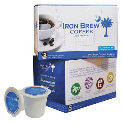 Iron Brew Coffee,0.12 oz. Net Weight,Ground,PK12 C-1CT-12SPSS Iron Brew