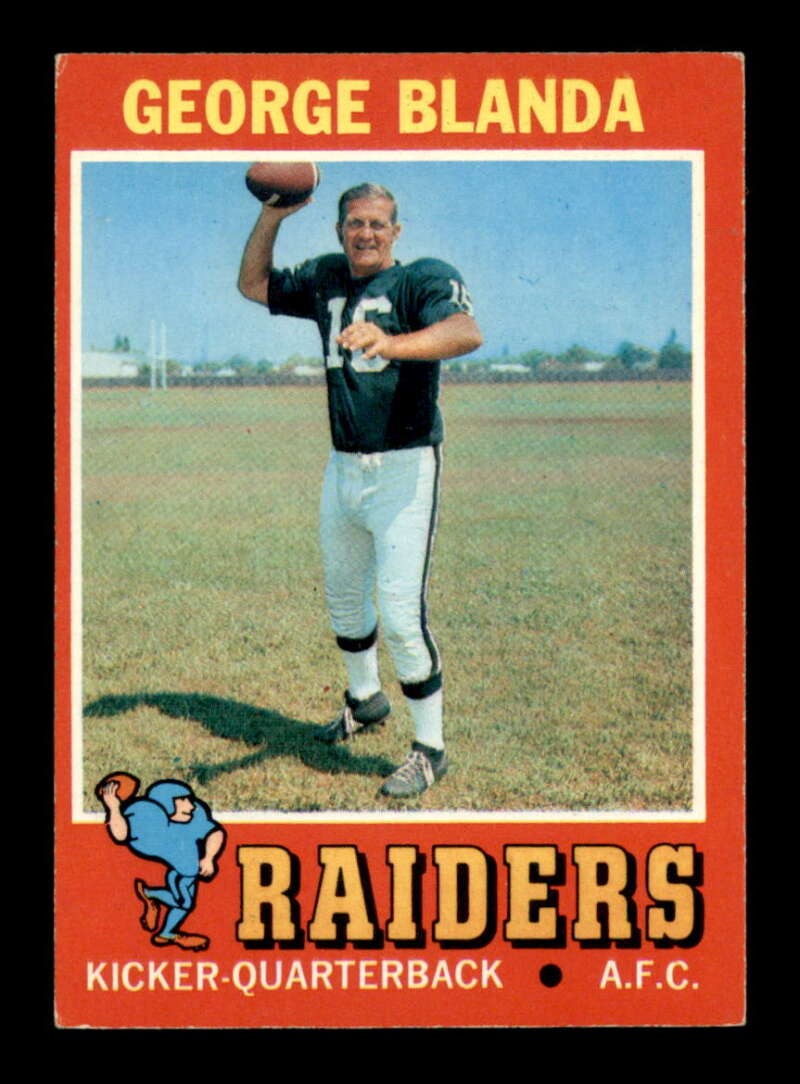 1971 Topps #39 George Blanda   EX X2619460