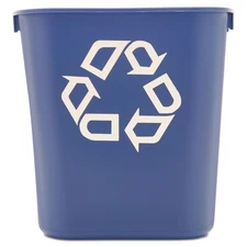 Rubbermaid Commercial 295573BE 13.63-qt. Deskside Recycling Bin - S, Blue New