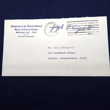 1970 Rep Joseph P Vigorito Signed Congressional Letter w/Envelope PA Autograph