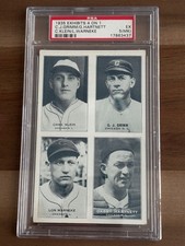 1935 Exhibits 4 on 1 -HOFers Klein & Hartnett/Grimm/Warneke- PSA 5(mk)
