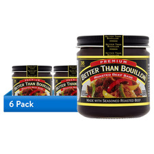 6X Better Than Bouillon Premium Roasted Beef Base, Seasoned Roasted Beef 8oz