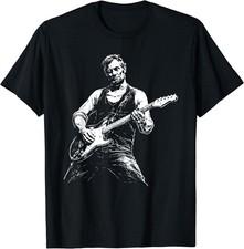 Abraham Lincoln Abe Lincoln Playing Guitar Retro Vintage T-Shirt