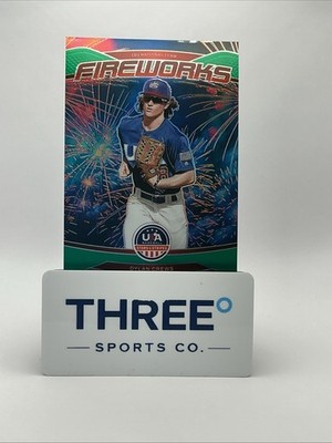 2026 Panini Stars & Stripes #18 - Dylan Crews - Fireworks - Team USA Green Prism
