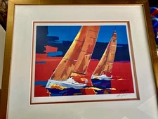 James Dewitt Hand Signed Limited Edition Yacht Racing