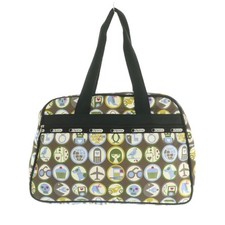 Lesportsac LesportSAC Tote Bag All Over Pattern Black Multicolor /MI ■OS Ladies