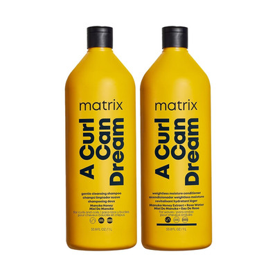 Matrix a Curl Can Dream Shampoo & Conditioner Set   for Wavy Hair, 33.8 Fl Oz