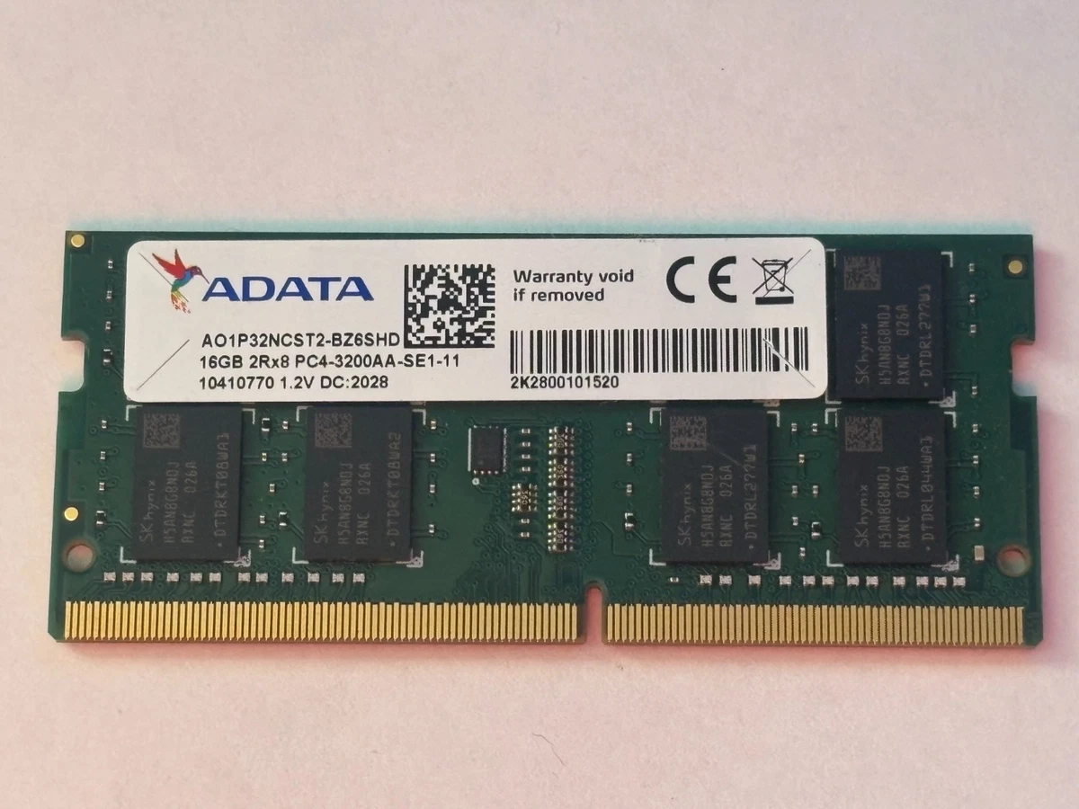 ADATA DDR4 SDRAM 16 GB Capacity per Module Memory (RAM) for sale